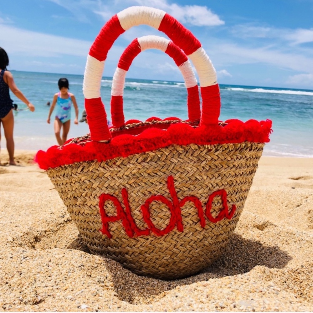 Red aloha bag